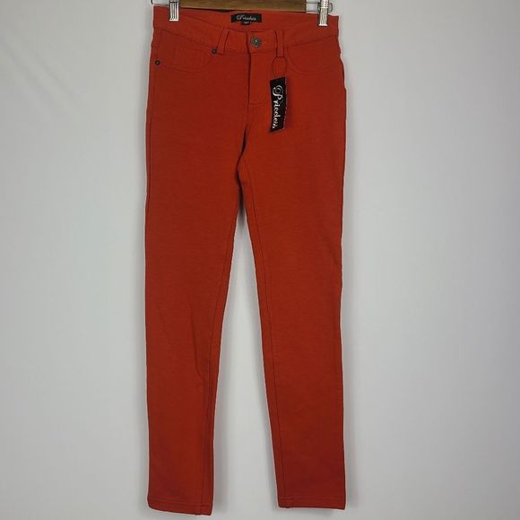 Priceless Skinny Pant Large Terracotta Stretchy Jegging Comfy Soft NWT - Picture 2 of 14